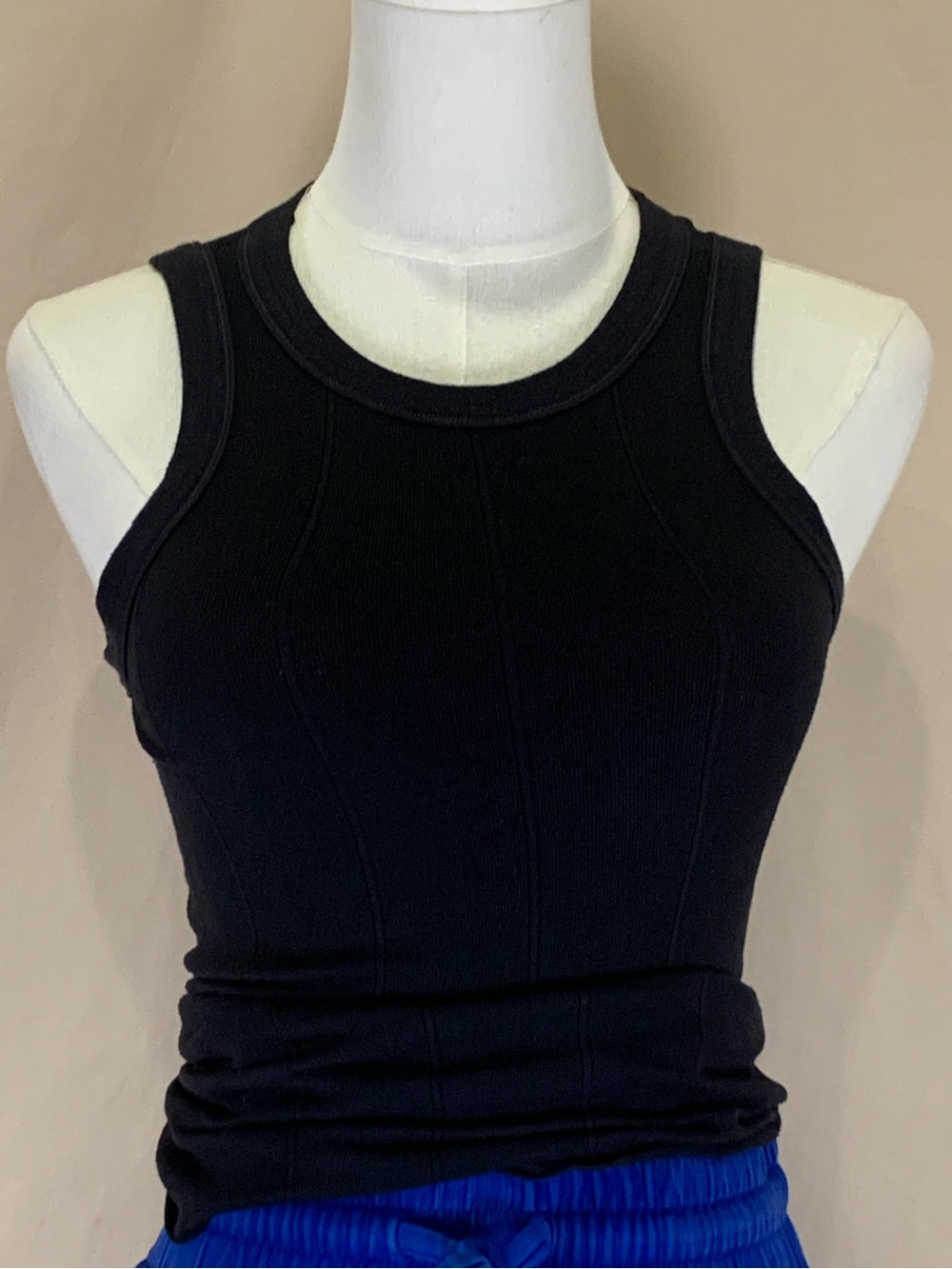 Free People Intimately Black Ribbed Racerback Tank XS/S